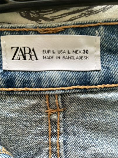 Джинсовая юбка zara L