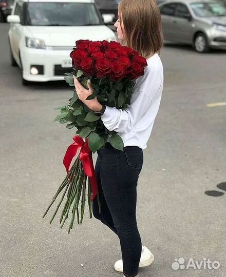 Высокие Розы Гиганты Доставка Круглосуточно