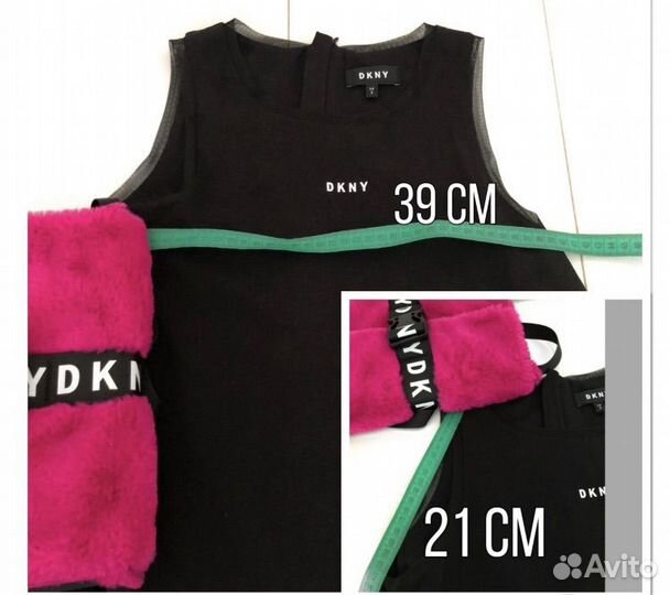 Черное платье Dkny Оригинал 146-152