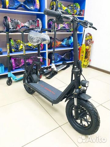 Электросамокат Kugoo C1 Plus с корзиной