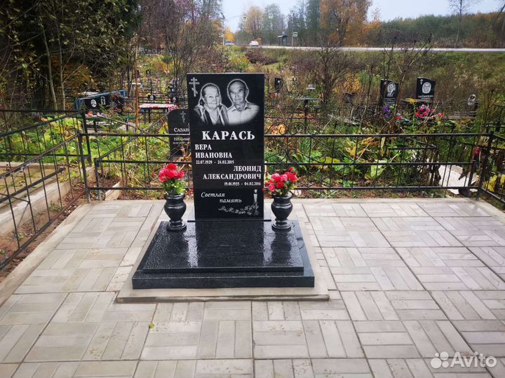 Установка памятников и благоустройство могил