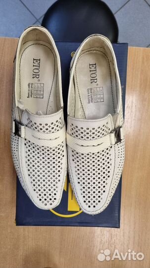 Мокасины мужские 40, Etor, Турция, новые