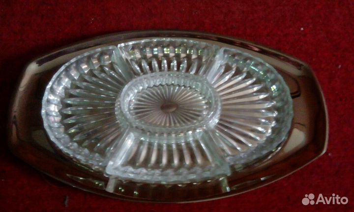 Менажница хрусталь