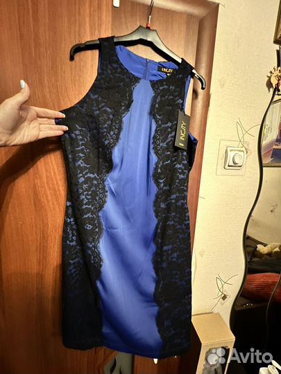 Платье женское, синее, 46-48