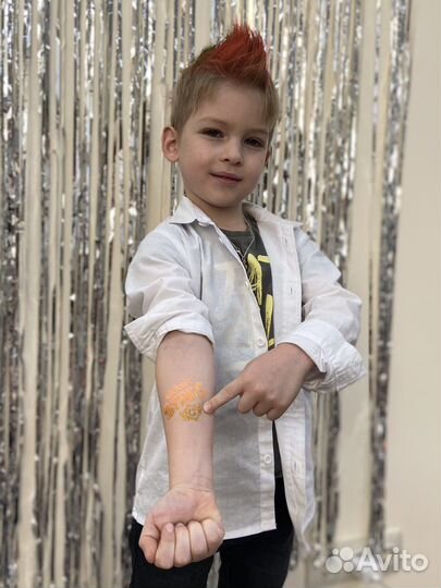 Бьютибар, Аквагрим, Блеск тату