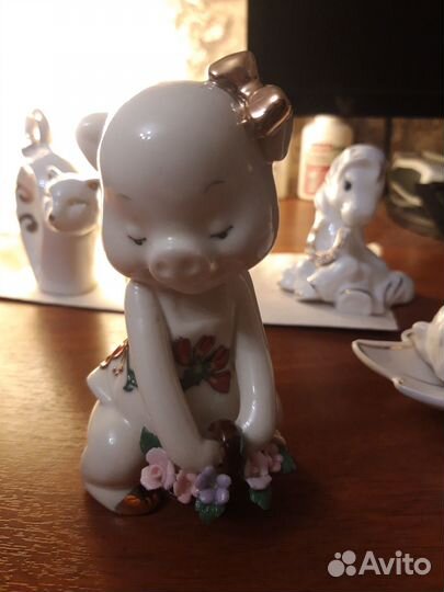 Фарфоровые фигурки животных