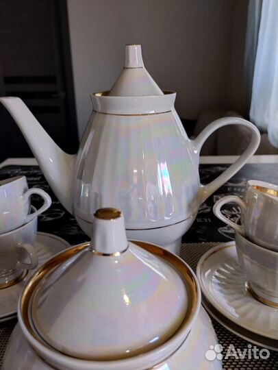 Сервиз кофейный перламутровый СССР