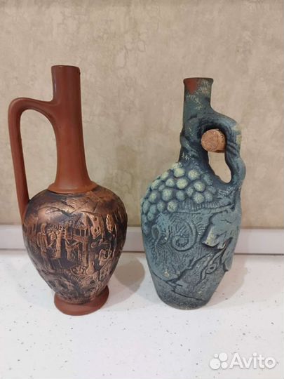 Кувшин бутыль глиняный под вино