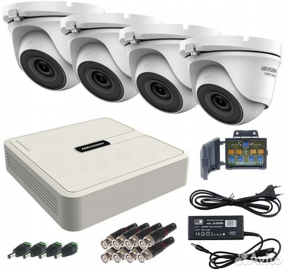Комплект видеонаблюдения 4 камеры