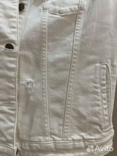 Джинсовая куртка esprit белая оригинал