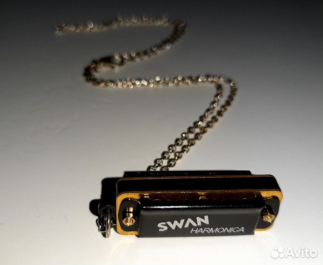 Губная гармошка миниатюрная, Брелок, Swan