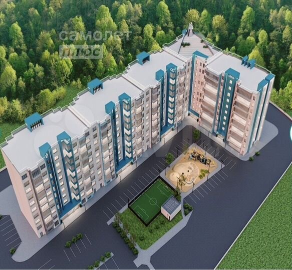 1-к. квартира, 41,1 м², 6/9 эт.