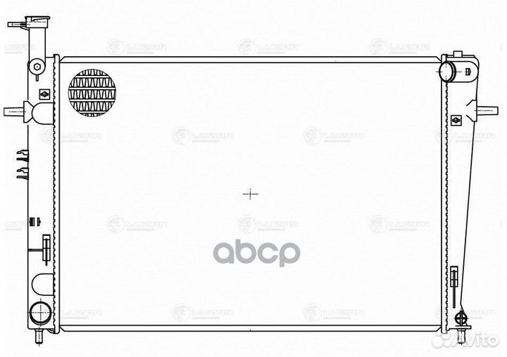 Радиатор охлаждения Hyundai Tucson 04-; Kia Spo