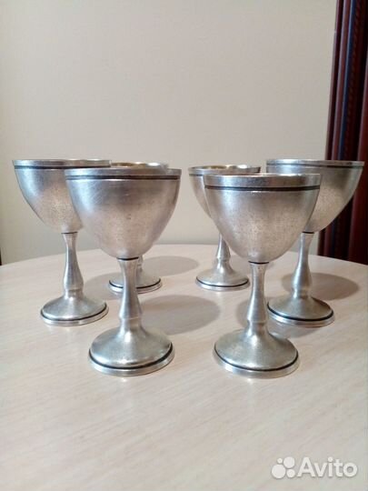 Набор рюмок СССР, мельхиор