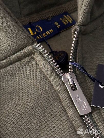 Зип худи Polo Ralph Lauren зеленая LUX