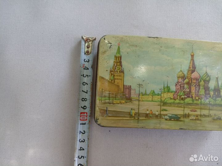 Коробочка жестяная из монпансье. СССР