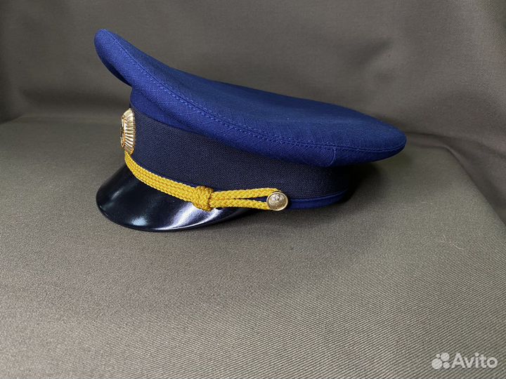 Фуражка офисная зеленая/синяя