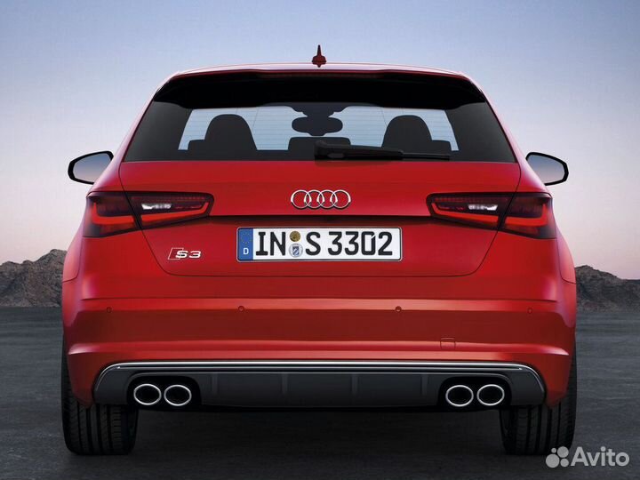 Накладка на бампер задняя Audi S3 8V 2013-2016