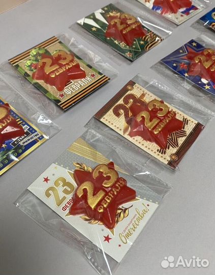 23 февраля мыло ручной работы с открыткой