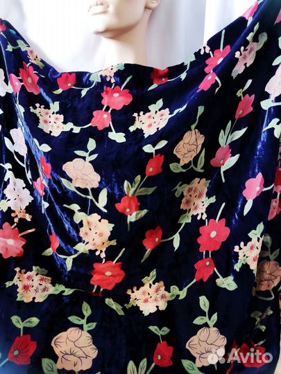 Панбархат -старинная ткань -отрез из СССР