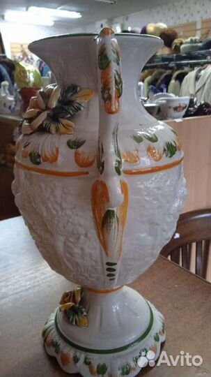 Итальянская винтажная ваза ручной работы