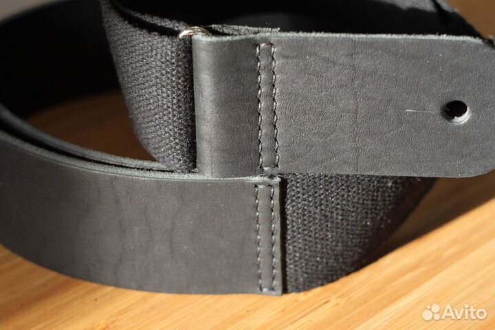 Кожаный гитарный ремень