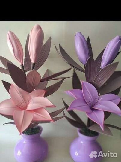 Лилия ночник светильник цветок