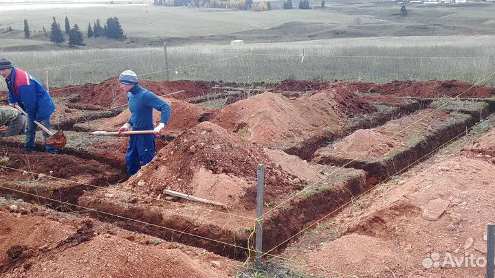 Земляные работы, металлические навесы