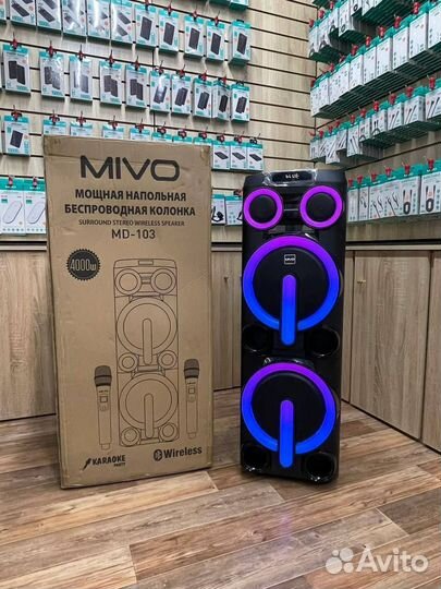 Mivo MD 103портативная акустическая караоке 200вт
