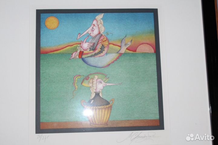 Литография М.М.Шемякина Карнавалы Санкт-Петербурга