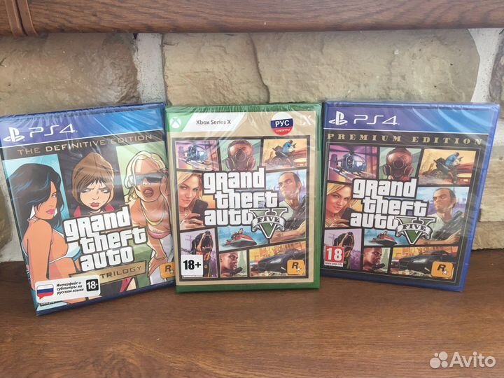 Игры Xbox Series X PS4 PS5 GTA Trilogy GTA 5