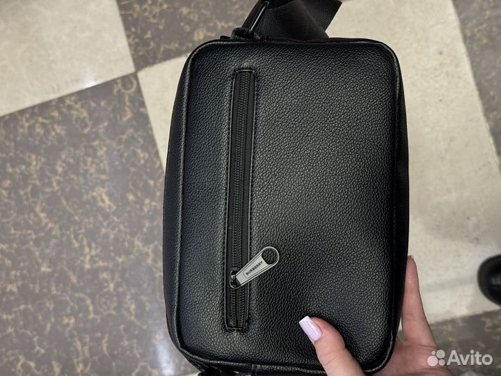 Сумка мужская натуральная кожа Burberry