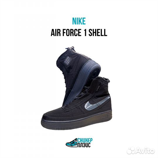 Кроссовки Nike Air Force 1 High Shell (Black)