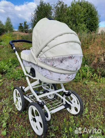 Коляска 2 в 1 Adamex Sofia из эко-кожи