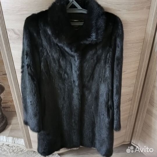 Шуба норковая 48 50 черная