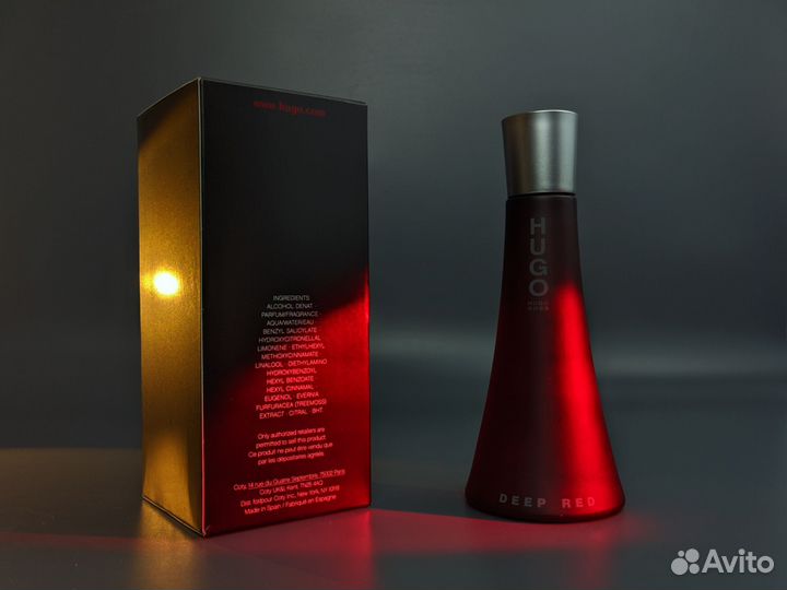 Аромат hugo boss deep RED для сексуальной женщины