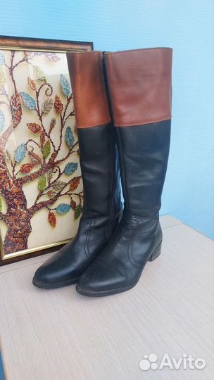 Сапоги женские натуральная кожа 37 размер