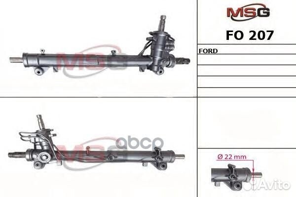 Рейка с г/у ford fiesta 2001-2009,ford fusion 2