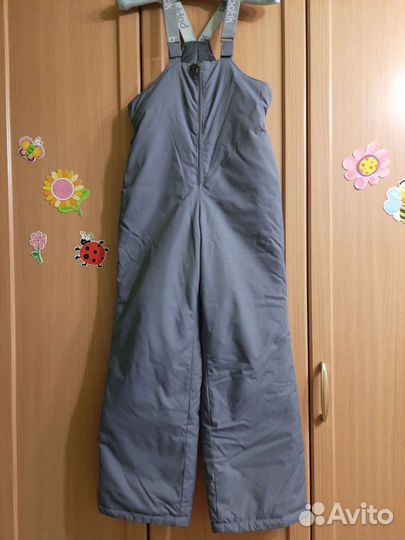 Полукомбинезон зимний для девочки 140