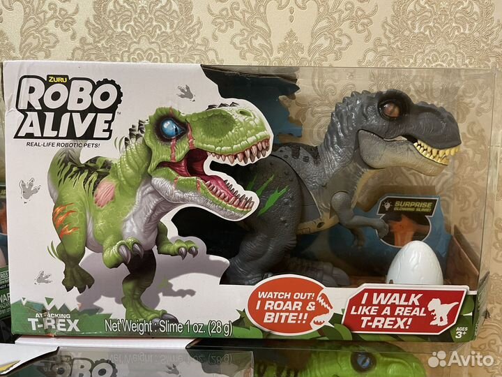 Игрушка робо-динозавр детская на батарейках новая