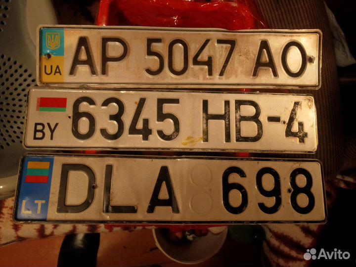 Иностранные автомобильные номера