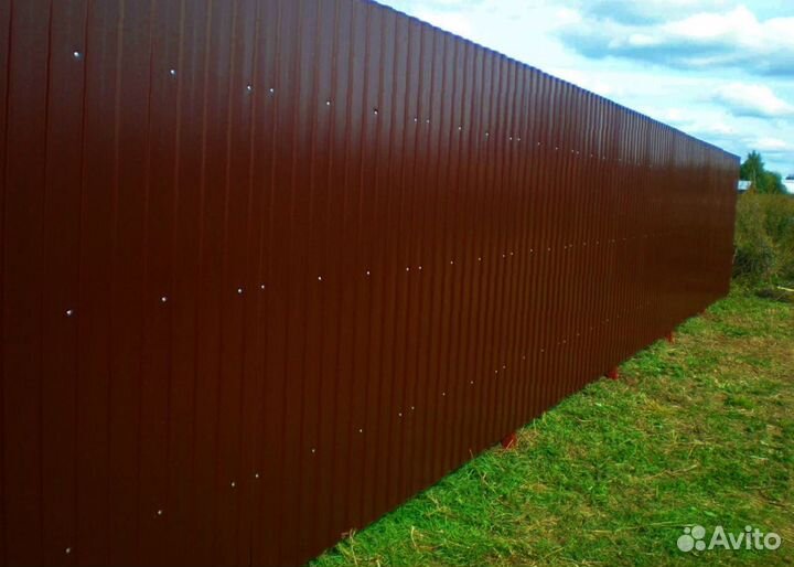 Забор из профнастила