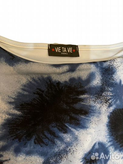 Винтажная юбка с тай-дай принтом