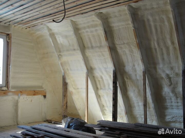 Утепление мансарды пенополиуретаном пеной ппу