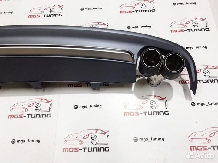 Диффузор с насадками Audi A7 10-14г в стиле S7