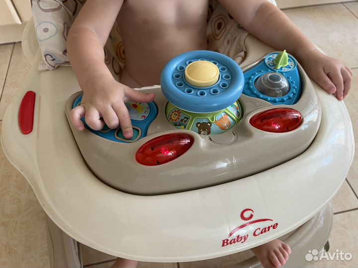 Ходунки детские baby care pilot бежевый