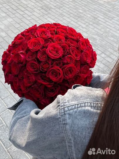 Букет из 105 роз 40см.Доставка
