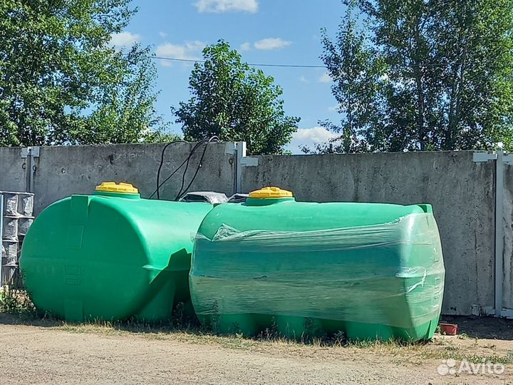 Емкость 5000 литров пластиковая для воды и топлива
