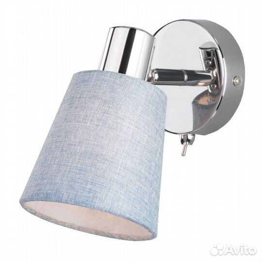 Спот hiper Sandra E14 1х40Вт хром голубой