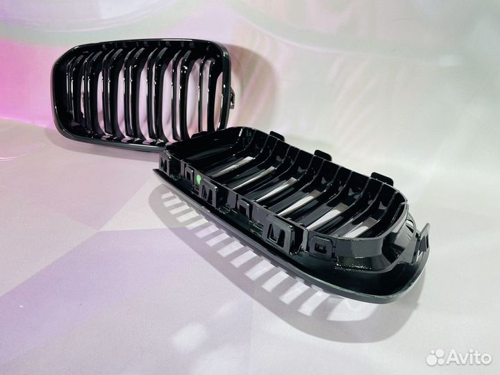 Решетка радиатора BMW F20 М стиль рест глянец